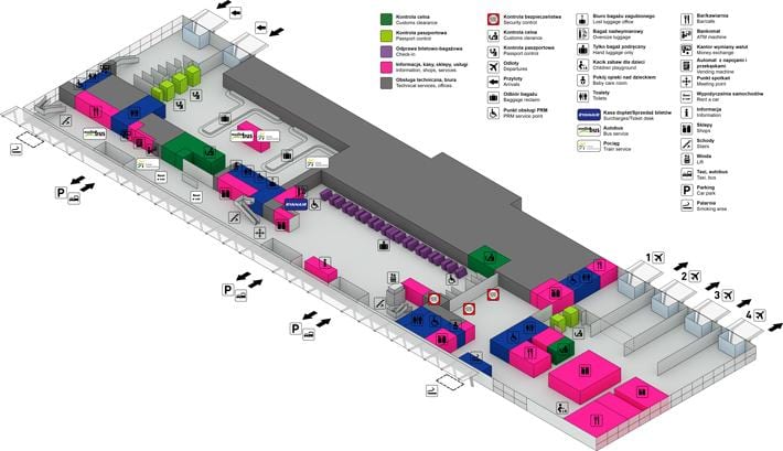 Warsaw chopin tèminal ayewopò kat jeyografik