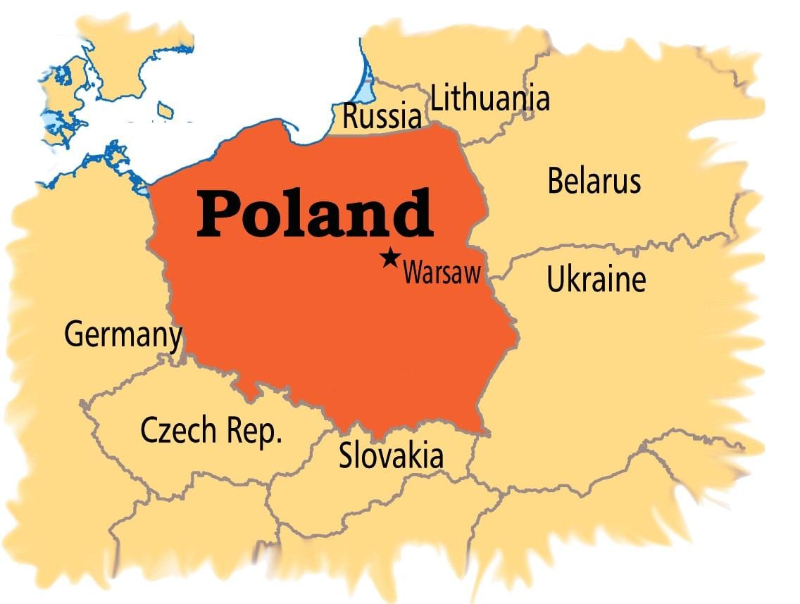 Kat jeyografik nan ewòp Warsaw