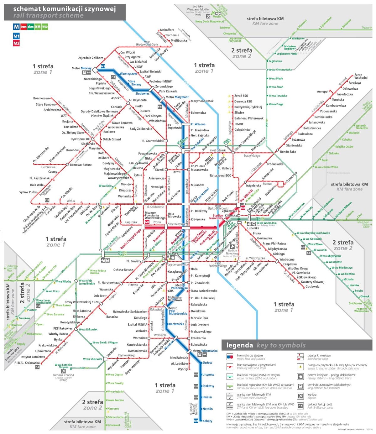 Warsaw transpò kat jeyografik