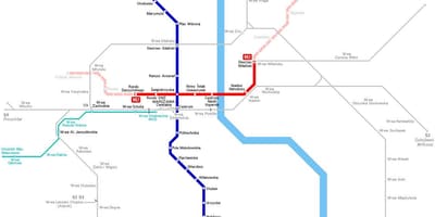Metro kat jeyografik polòy Warsaw